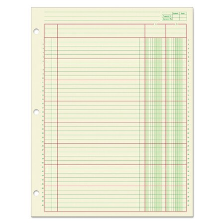 Adams Business Forms Columnar Analysis Pad, Single-Page 2-Column Accounting Format, 8.5x11, 50 Sheets/Pad, 12PK ACP85112